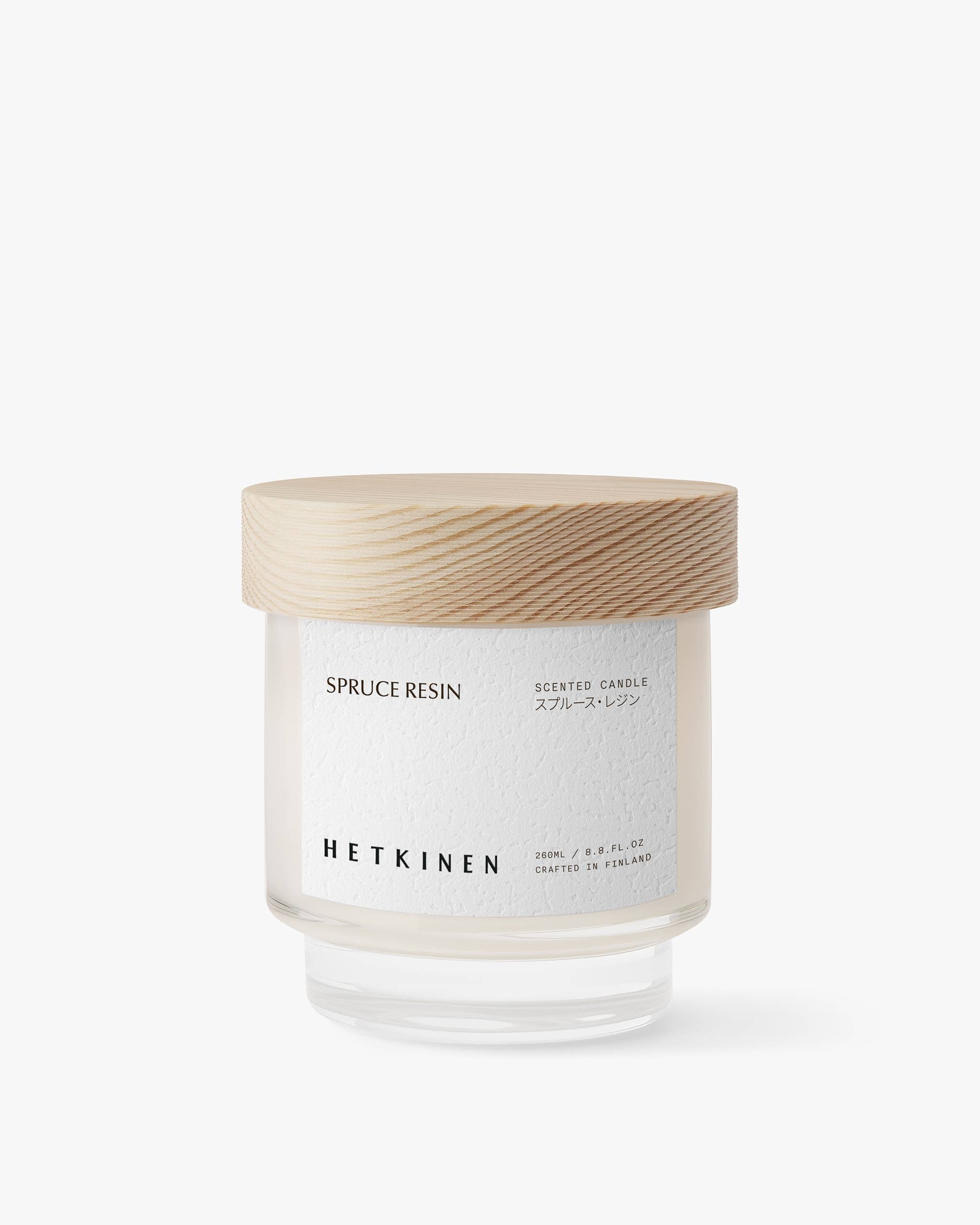 Bougie parfumée Spruce Resin, 260 ml | Hetkinen