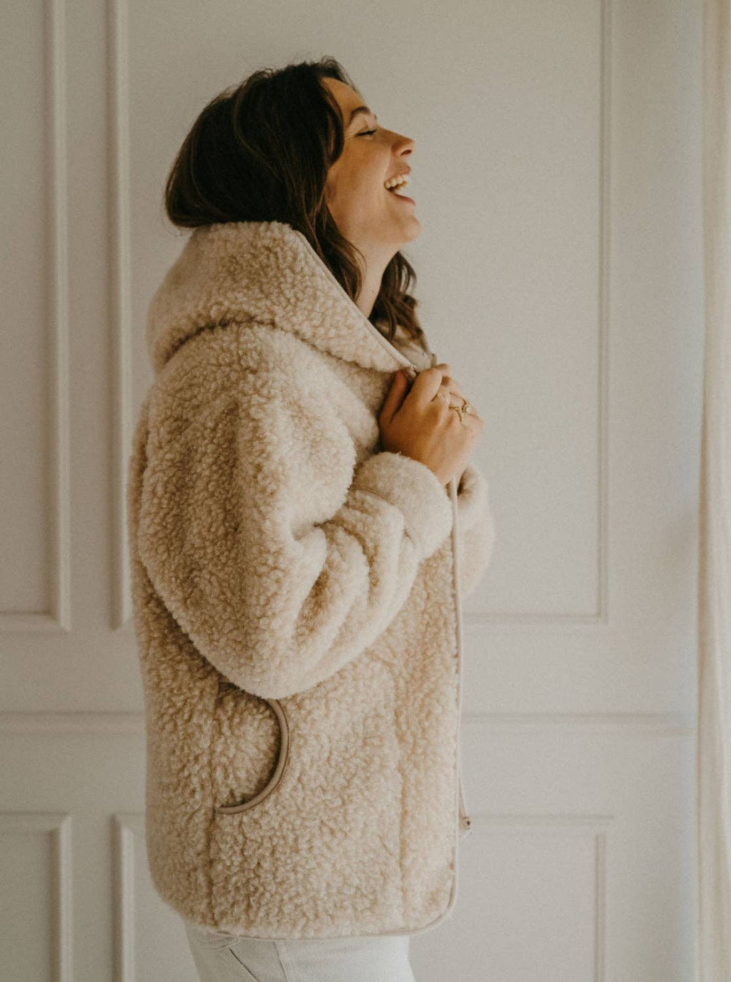 Jacke aus natürlicher Wolle