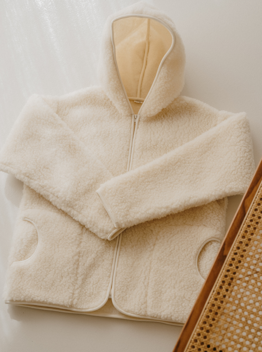 Jacke aus natürlicher Wolle