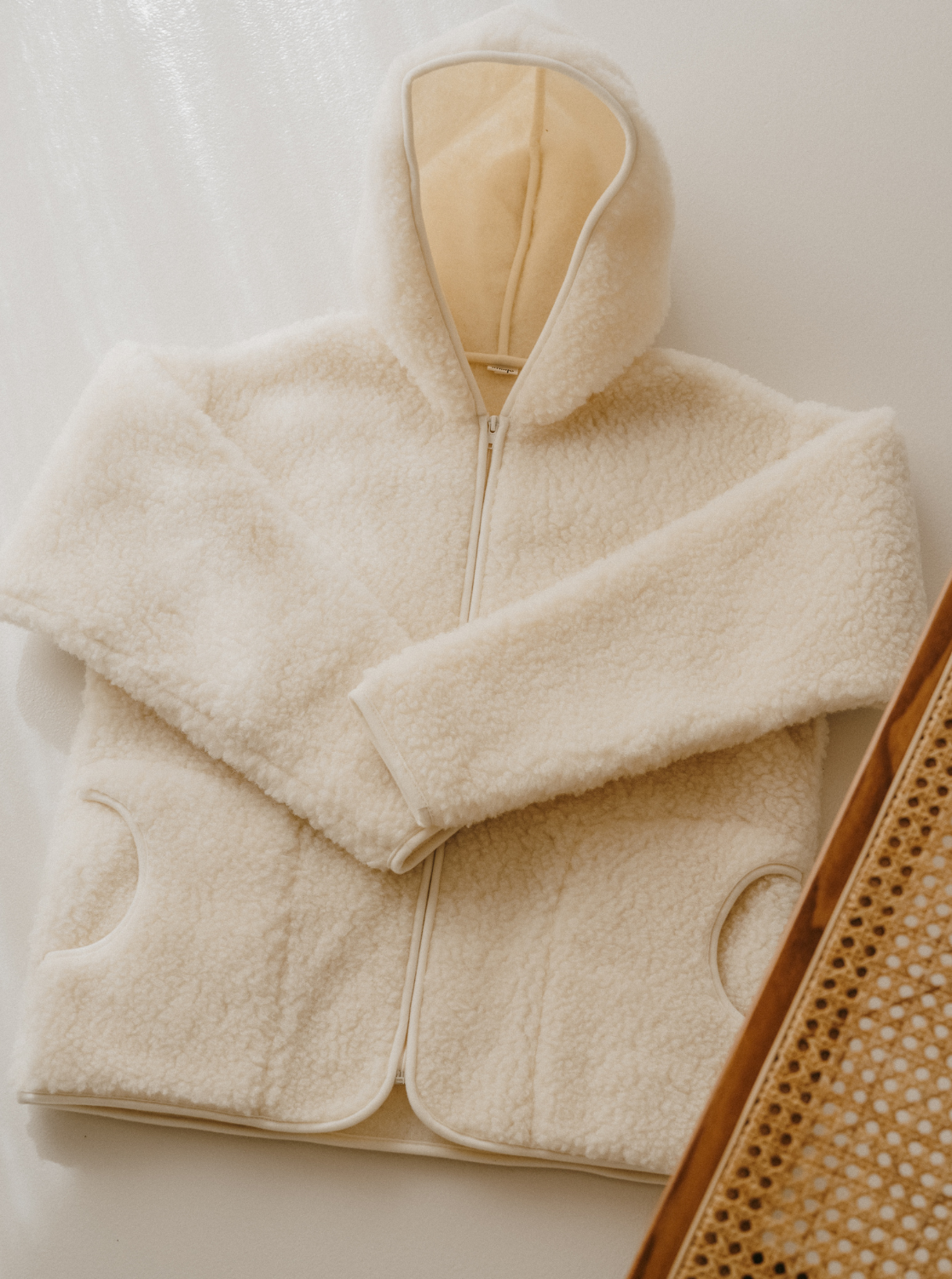 Jacke aus natürlicher Wolle