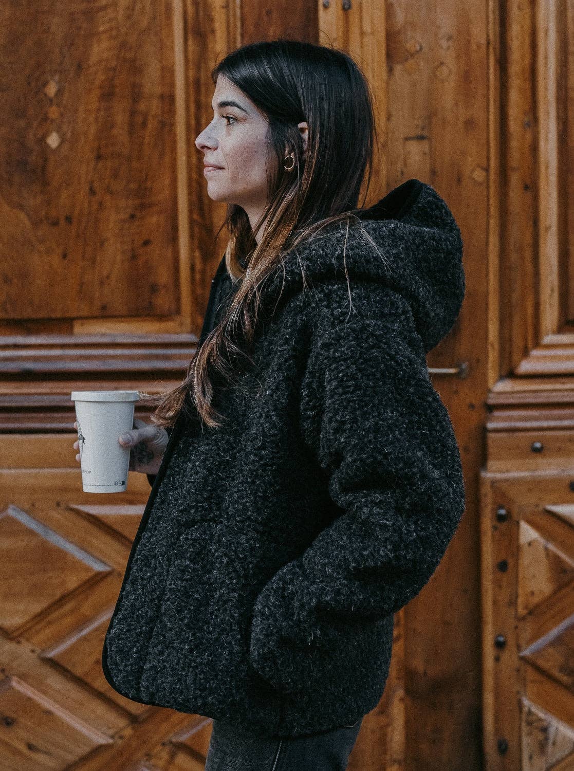 Miijo Suzanne Wolljacke mit Kapuze