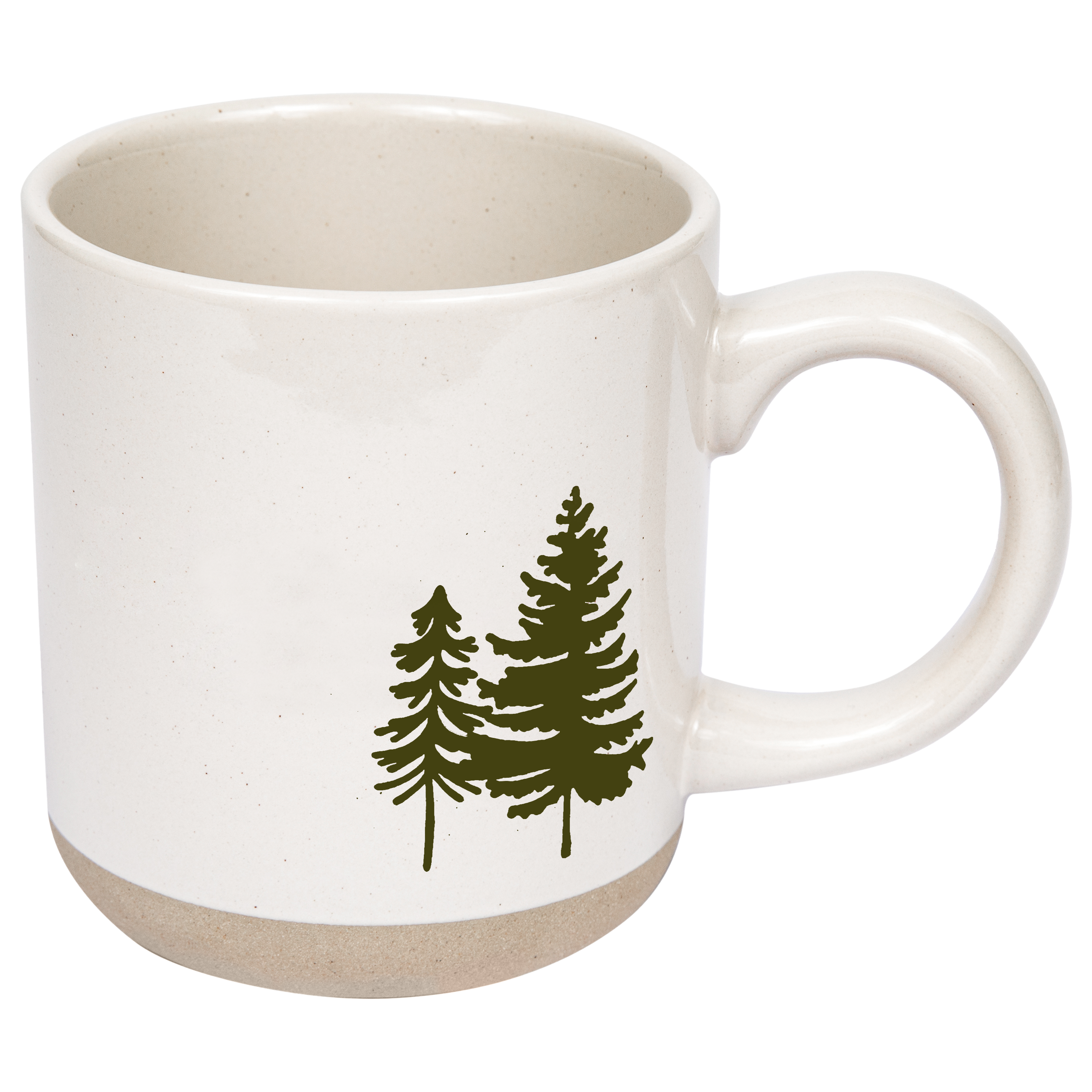 Steingut-Kaffeebecher Grüne Bäume