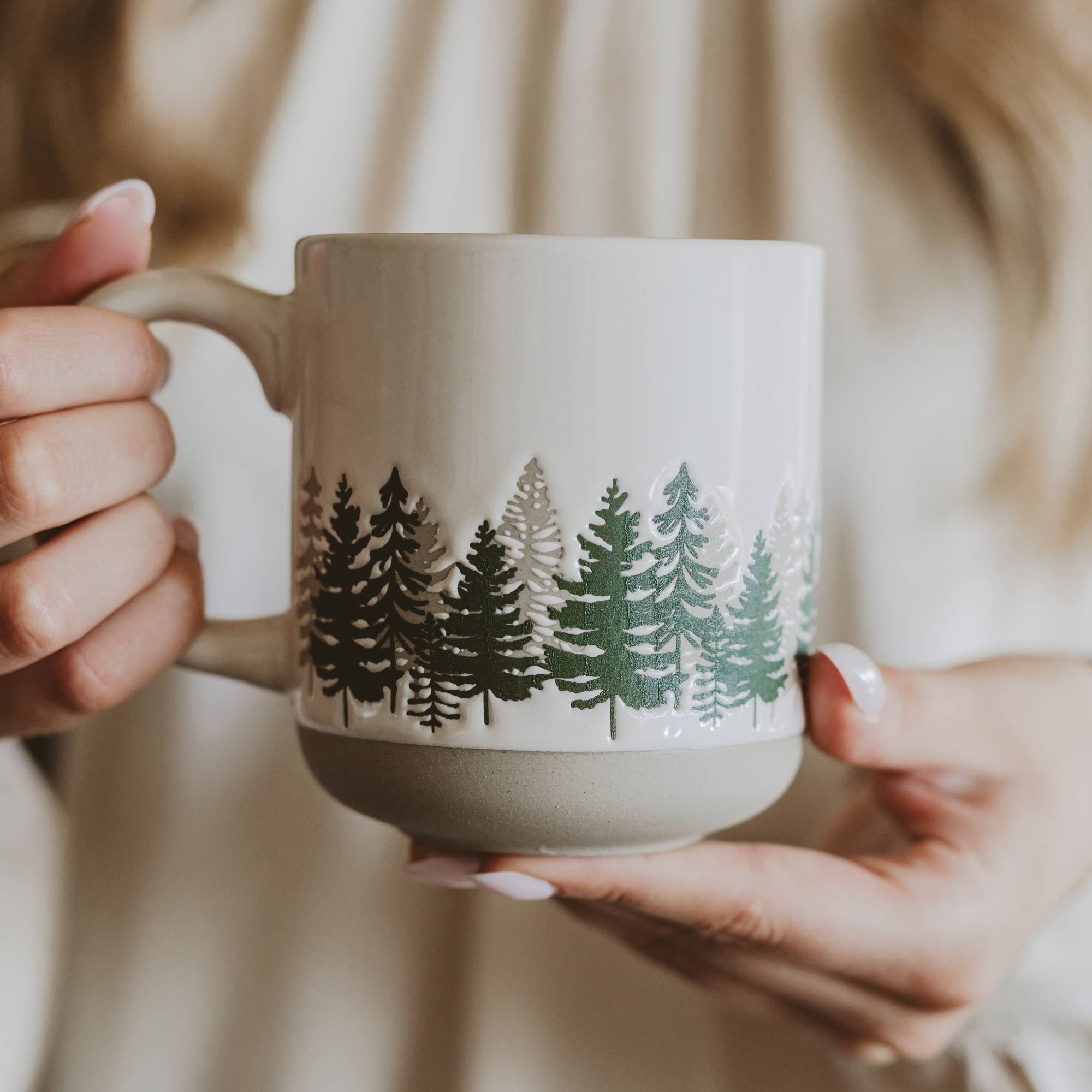 Forest Stoneware Coffee Mug