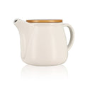 Théière Mona en porcelaine 1 L avec couvercle bois | OGO Living