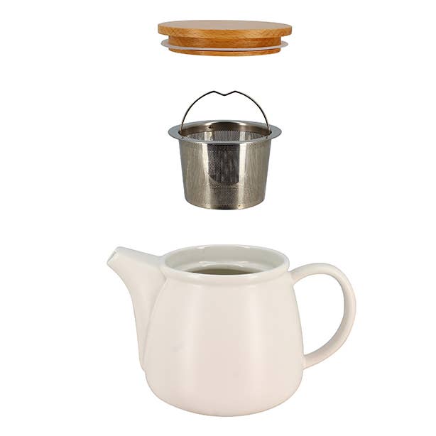 Théière en porcelaine MONA – moderne, élégante et adaptée à un usage quotidien