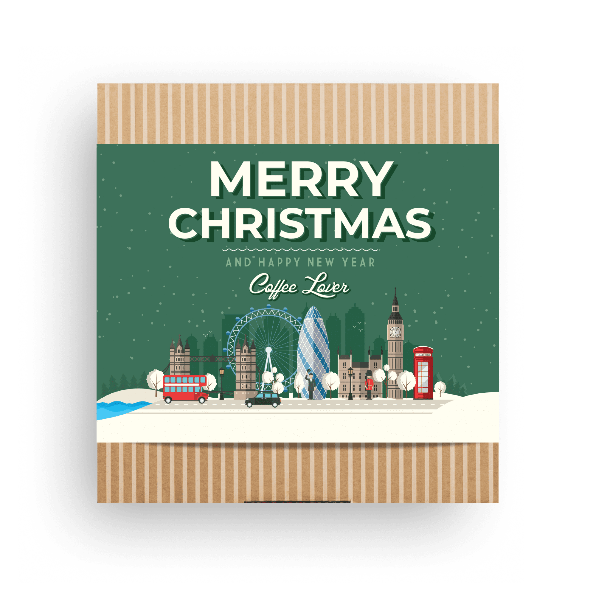 Service à café d'extérieur « Joyeux Noël » – Café de spécialité pour la randonnée, le camping et les aventures