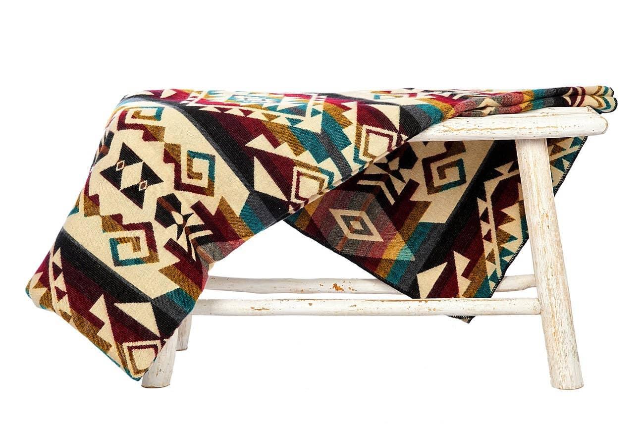 Alpaka Wolldecke XL Chimborazo Colormix