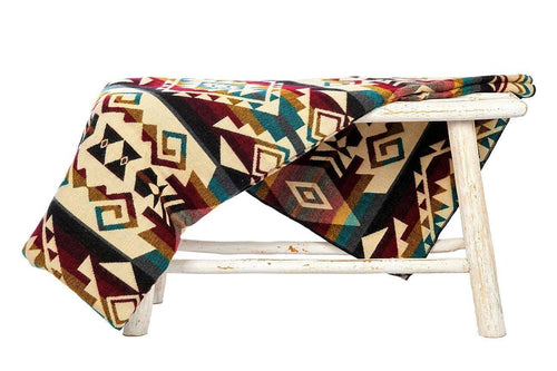 Alpaka Wolldecke XL Chimborazo Colormix