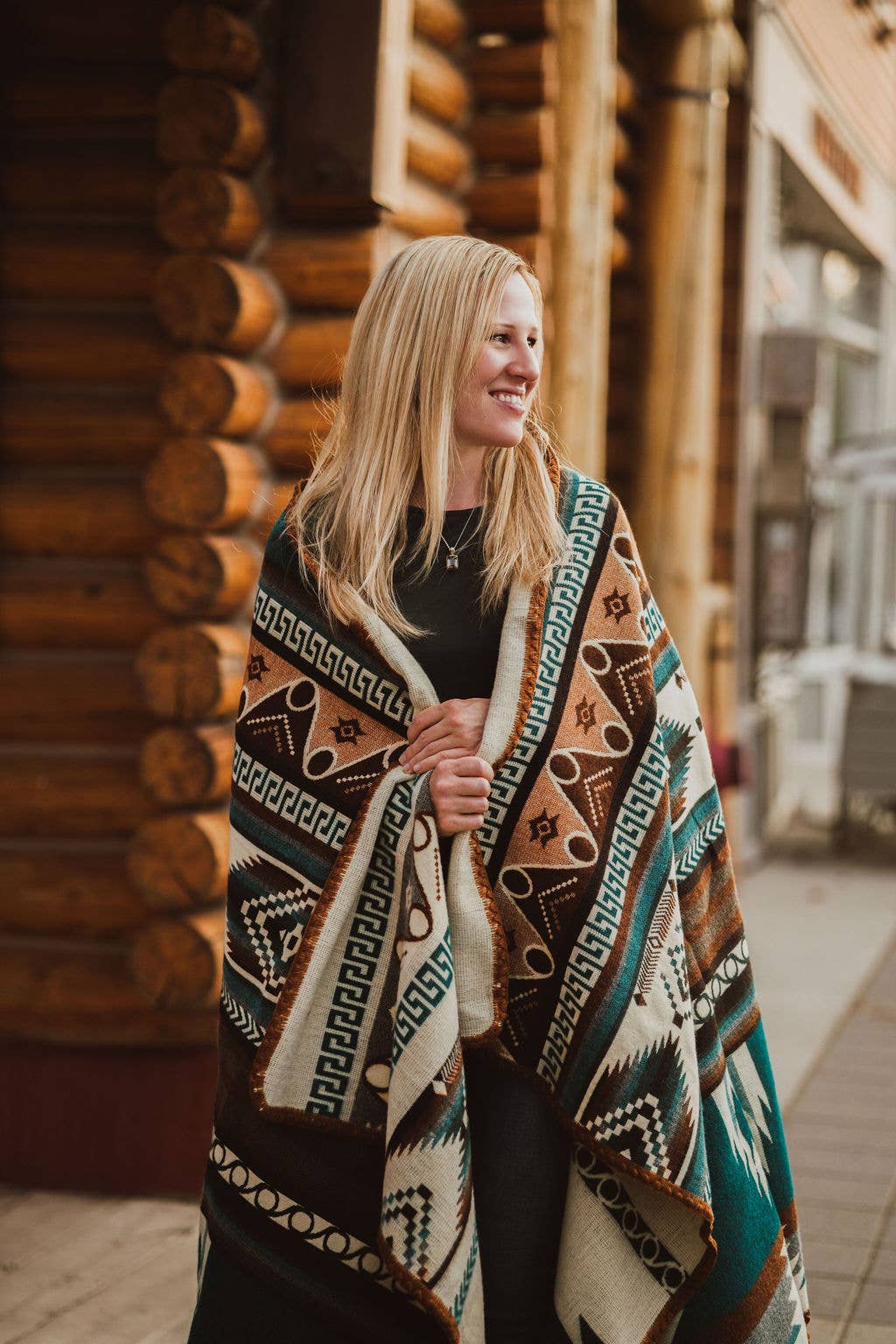 Circles Aztek Alpaka Decke Fair Trade handgefertigt in Ecuador | Meraki Movement