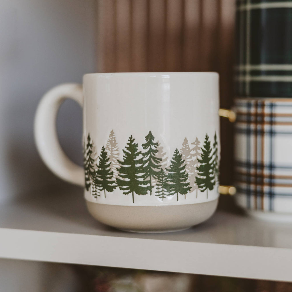 Forest Stoneware Coffee Mug