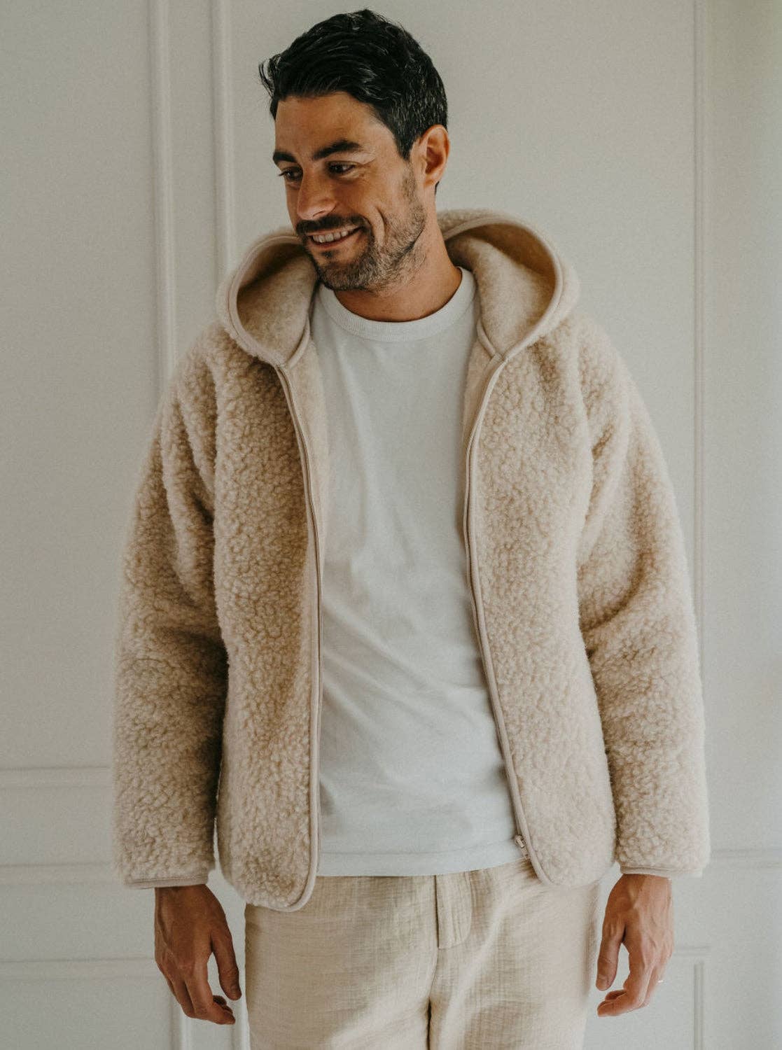 Jacke aus natürlicher Wolle