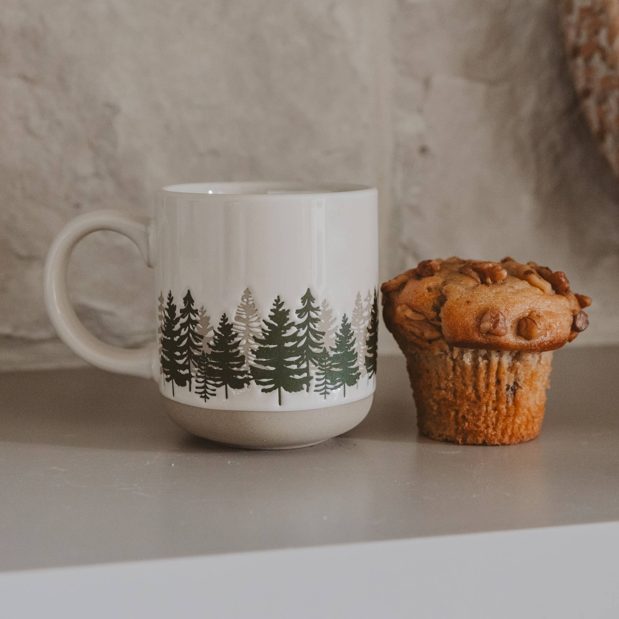 Forest Stoneware Coffee Mug