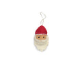 Felt Santa ornament with a red hat and white beard