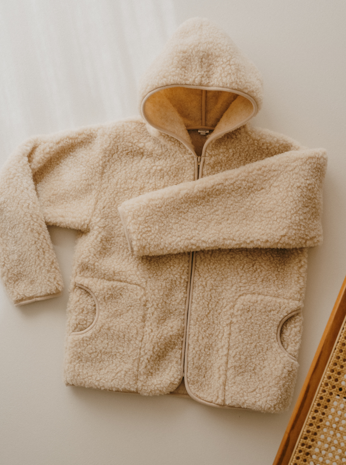 Jacke aus natürlicher Wolle