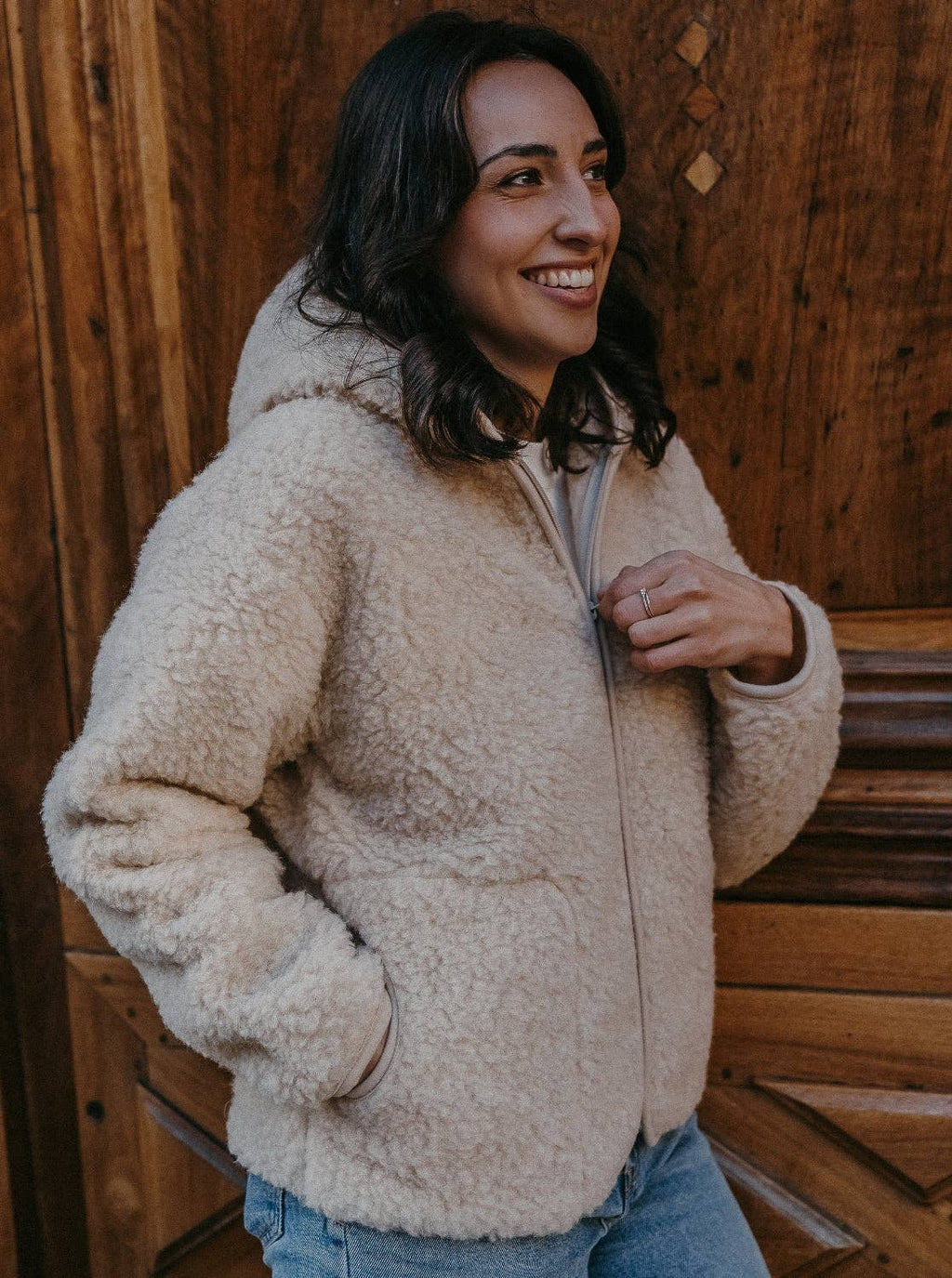 Miijo Suzanne Wolljacke mit Kapuze