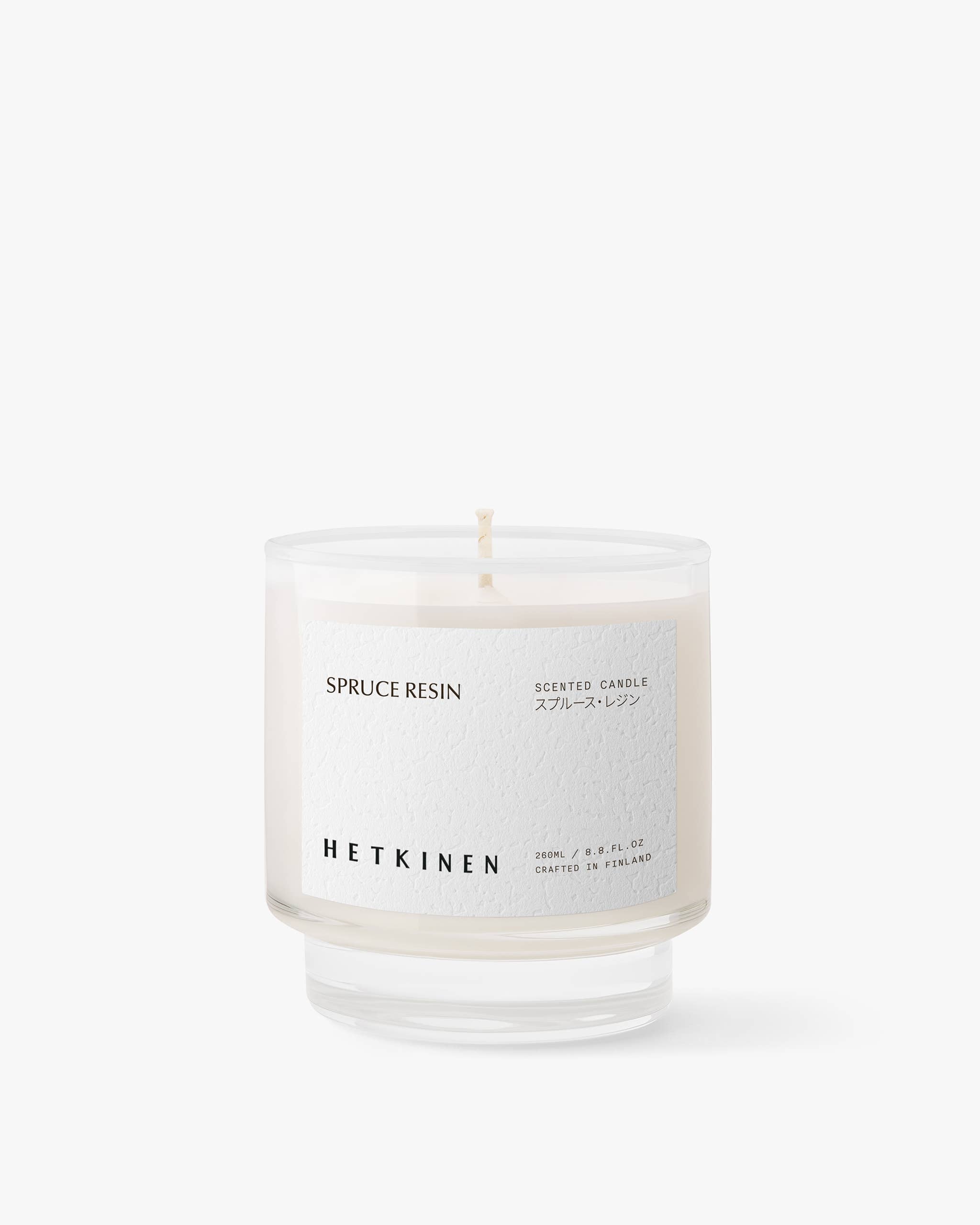 Bougie parfumée Spruce Resin, 260 ml | Hetkinen